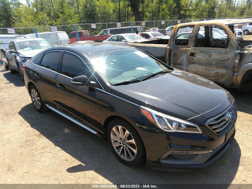 2015 HYUNDAI SONATA 2.4L SPORT - 5NPE34AF1FH244646