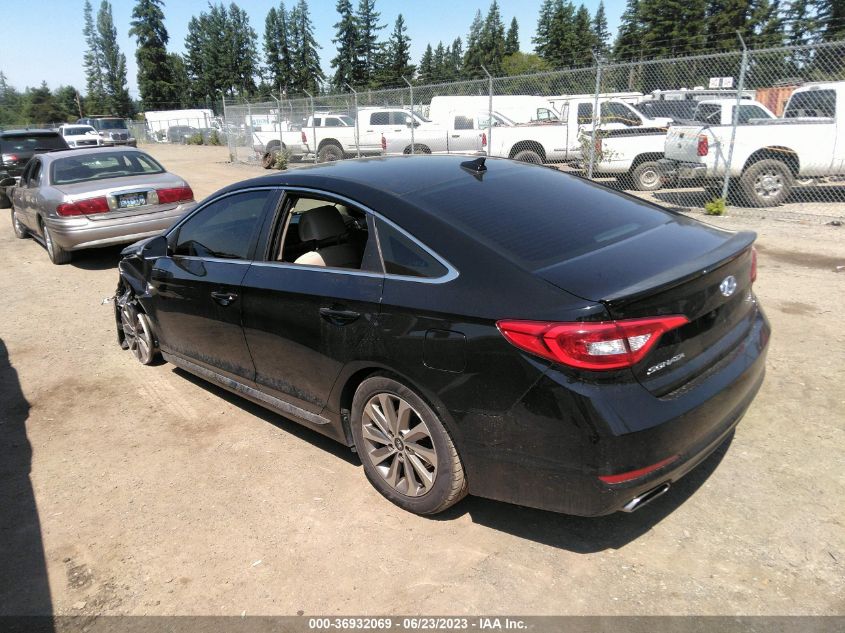 2015 HYUNDAI SONATA 2.4L SPORT - 5NPE34AF1FH244646