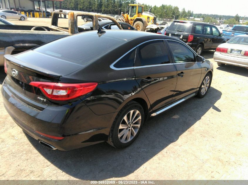 2015 HYUNDAI SONATA 2.4L SPORT - 5NPE34AF1FH244646