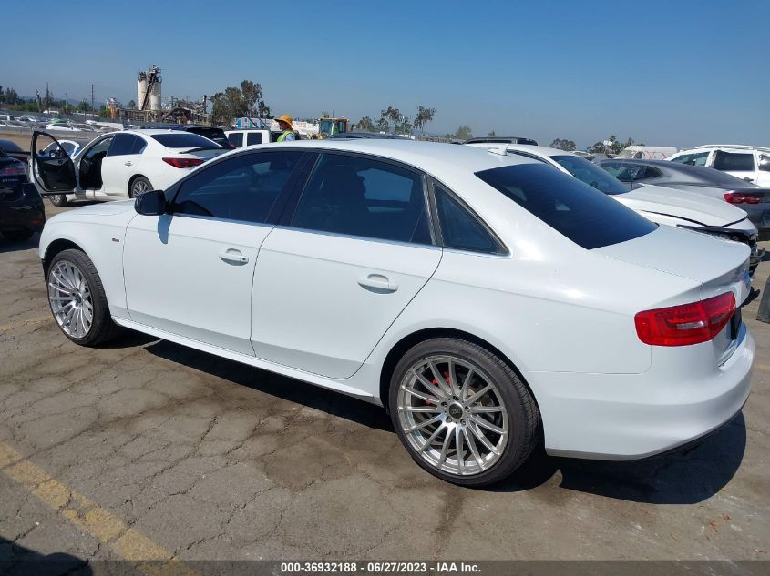 2014 AUDI A4 PREMIUM - WAUAFAFL8EN041509