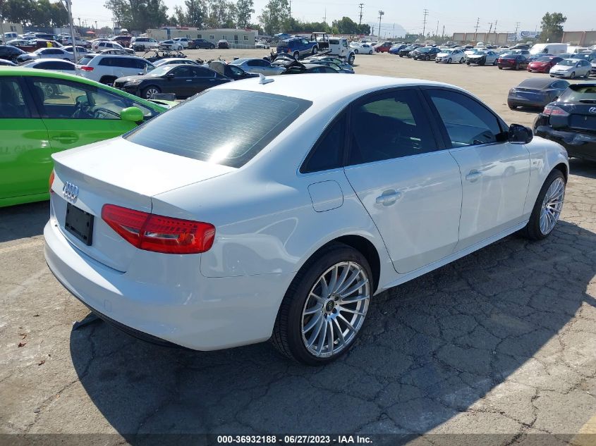 2014 AUDI A4 PREMIUM - WAUAFAFL8EN041509