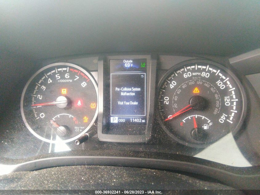 2022 TOYOTA TACOMA 4WD SR/SR5/TRD SPORT - 3TMCZ5AN3NM533054