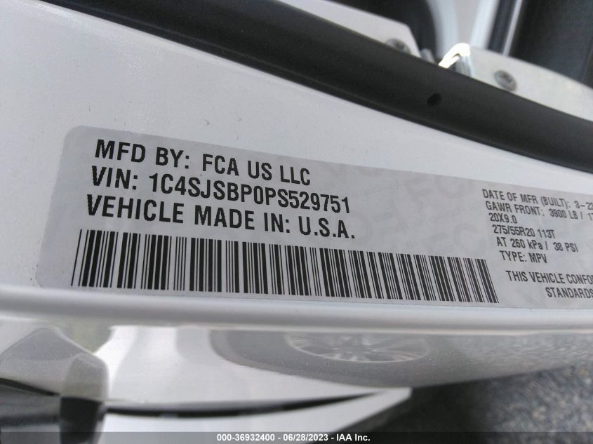 2023 JEEP WAGONEER L SERIES II - 1C4SJSBP0PS529751