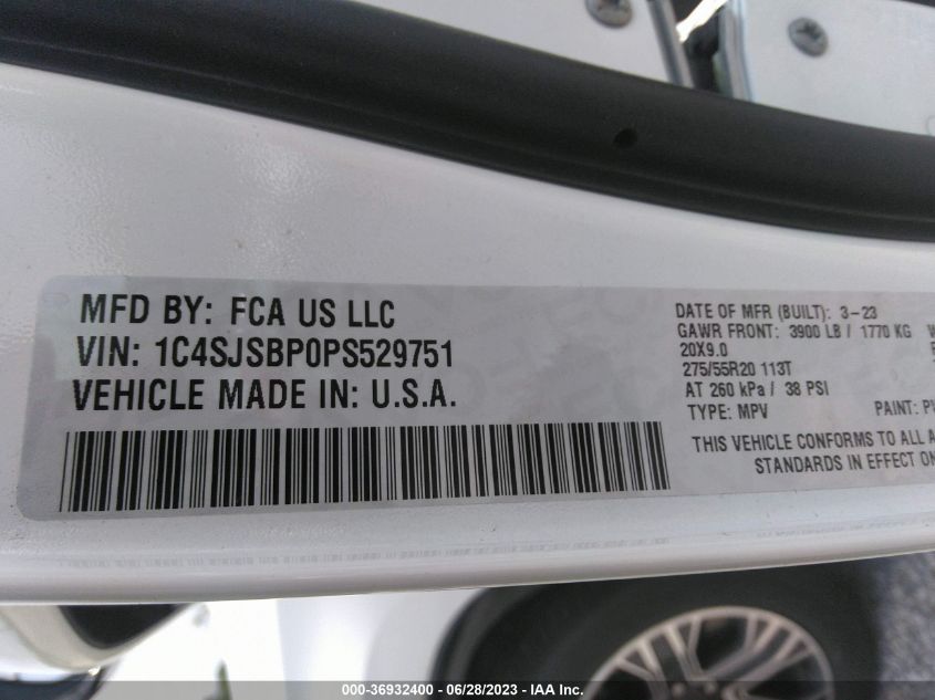 2023 JEEP WAGONEER L SERIES II - 1C4SJSBP0PS529751