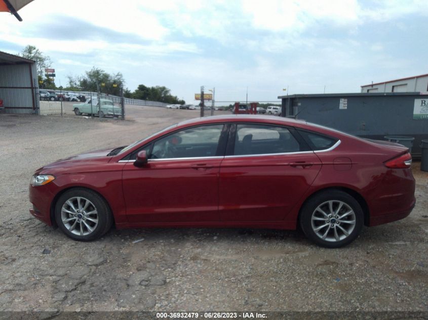 2017 FORD FUSION SE - 3FA6P0H70HR392700