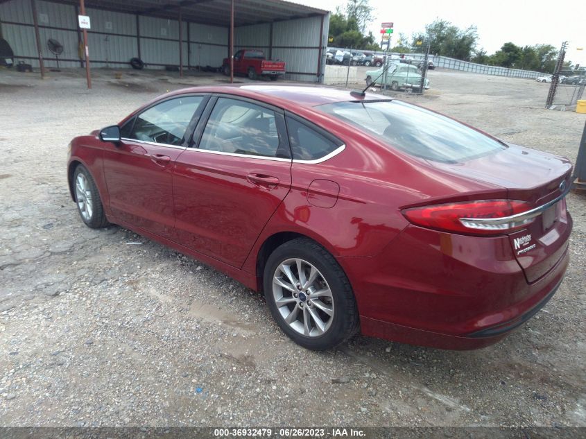 2017 FORD FUSION SE - 3FA6P0H70HR392700