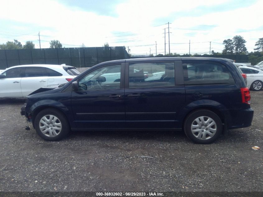2016 DODGE GRAND CARAVAN AMERICAN VALUE PKG - 2C4RDGBG9GR182196