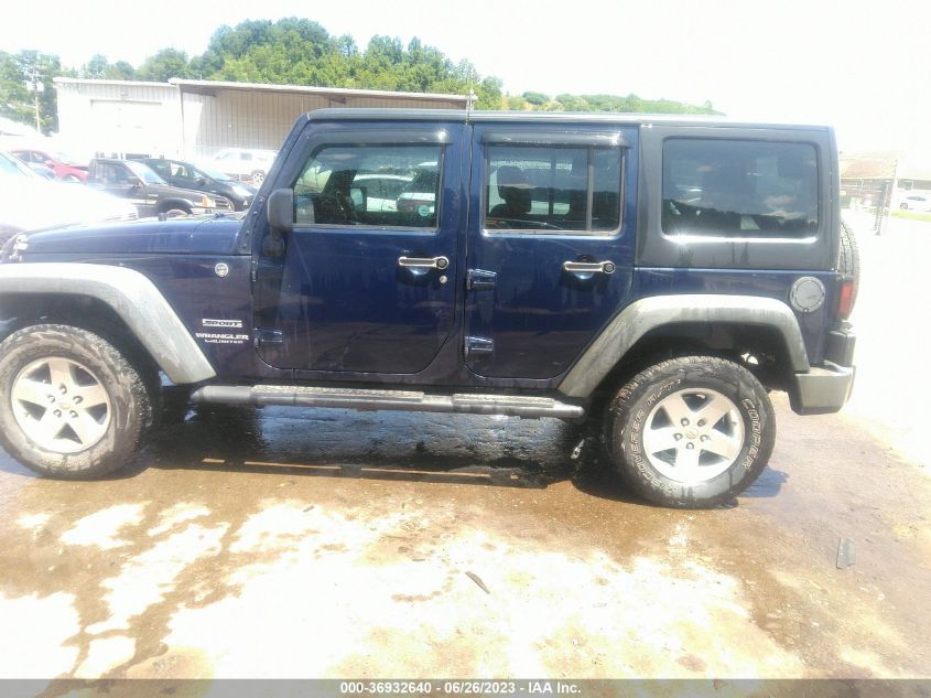 2013 JEEP WRANGLER UNLIMITED SPORT - 1C4BJWDG2DL543886