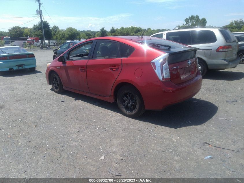 2013 TOYOTA PRIUS ONE/TWO/THREE/FOUR/FIVE - JTDKN3DU1D1726961