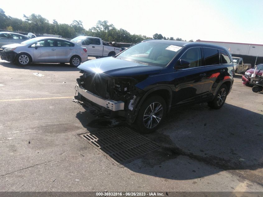 2016 TOYOTA HIGHLANDER XLE - 5TDKKRFH1GS175563