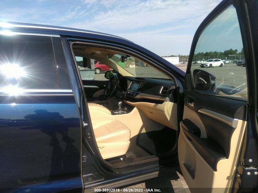 2016 TOYOTA HIGHLANDER XLE - 5TDKKRFH1GS175563