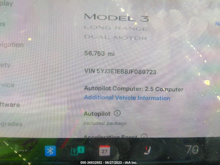 2018 TESLA MODEL 3 - 5YJ3E1EB8JF089723