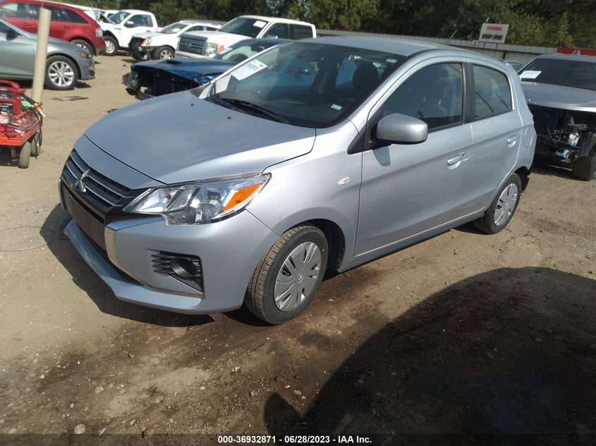 VIN ML32AUHJ1MH007639 2021 MITSUBISHI MIRAGE ES/LE/CARBONITE EDITION