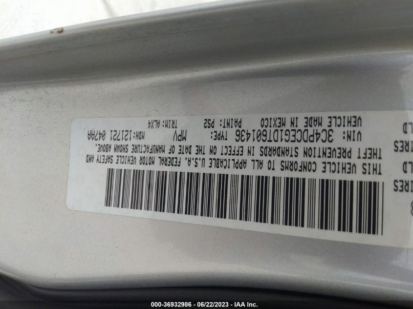 2013 DODGE JOURNEY R/T - 3C4PDCEG1DT601436