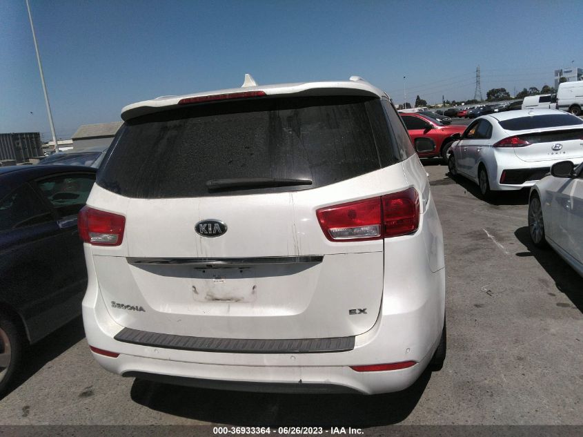 2016 KIA SEDONA EX/SX - KNDMC5C18G6110554