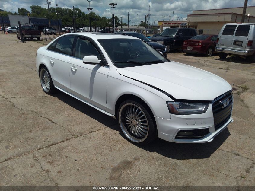 2014 AUDI A4 PREMIUM - WAUAFAFL0EN033467