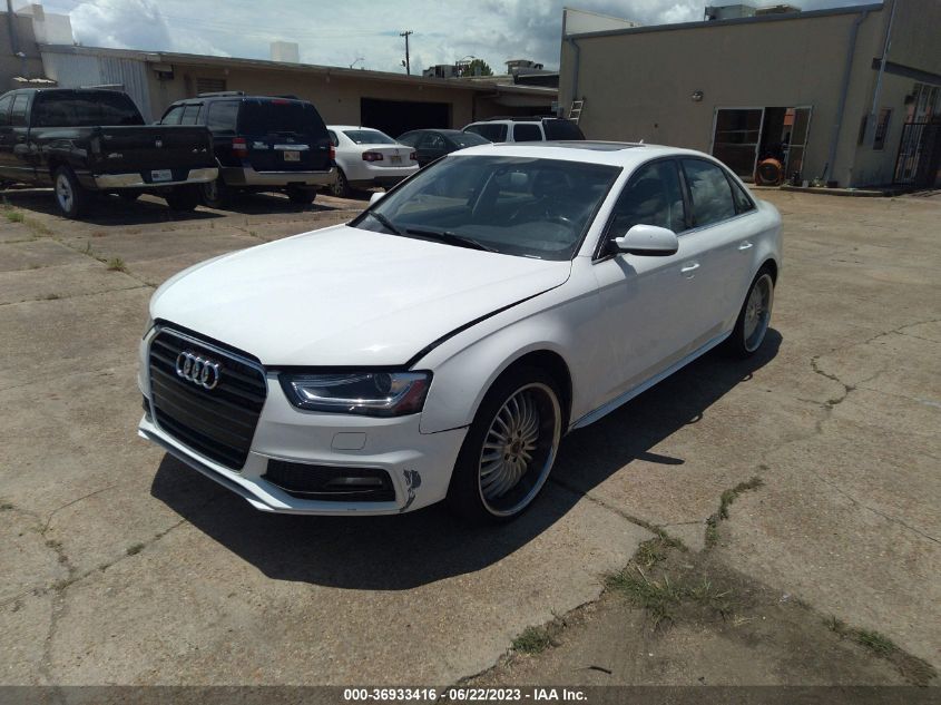 2014 AUDI A4 PREMIUM - WAUAFAFL0EN033467