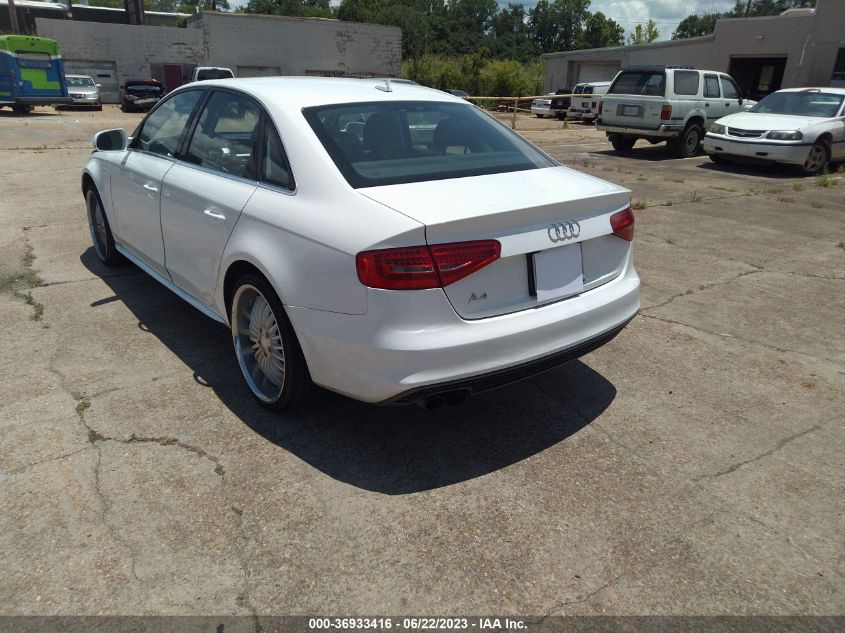2014 AUDI A4 PREMIUM - WAUAFAFL0EN033467