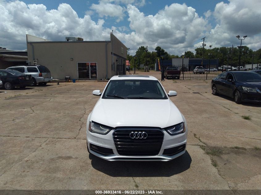 2014 AUDI A4 PREMIUM - WAUAFAFL0EN033467