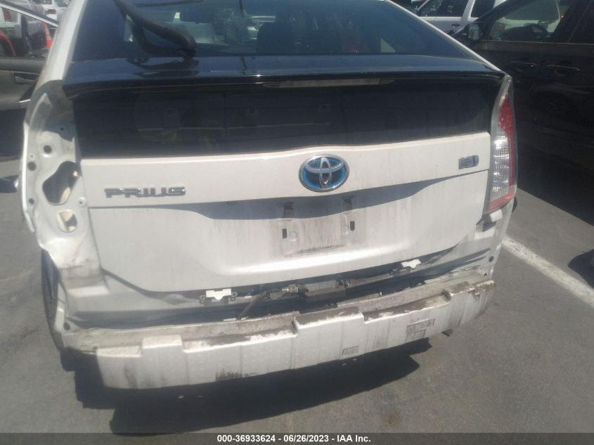 2013 TOYOTA PRIUS ONE/TWO/THREE/FOUR/FIVE - JTDKN3DUXD0355157