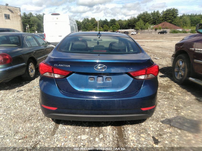 2016 HYUNDAI ELANTRA SE/SPORT/LIMITED - 5NPDH4AE8GH719277