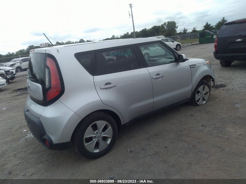 2015 KIA SOUL BASE - KNDJN2A24F7766542