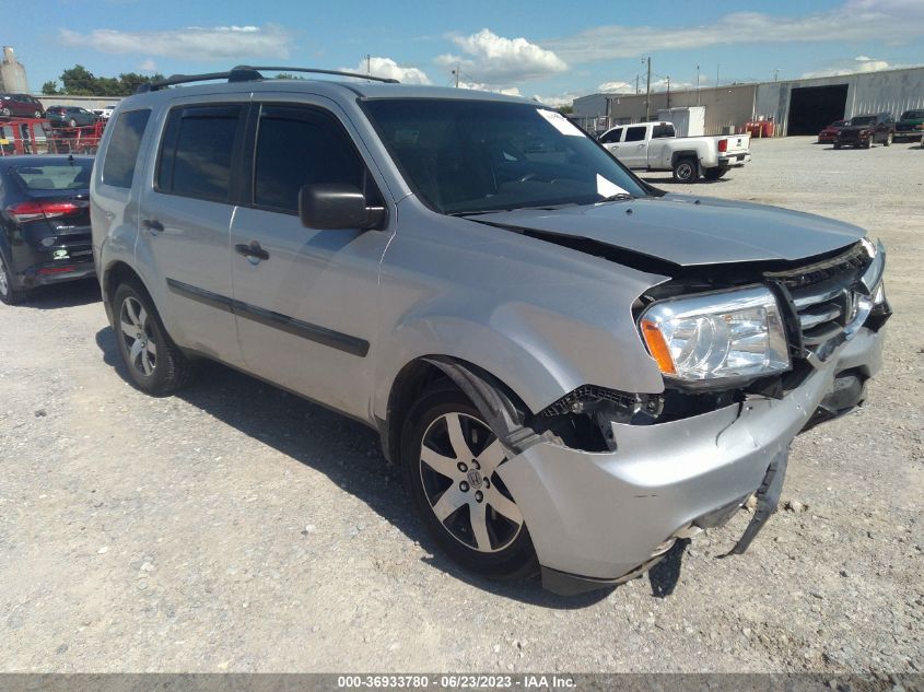 2013 HONDA PILOT LX - 5FNYF4H26DB043330