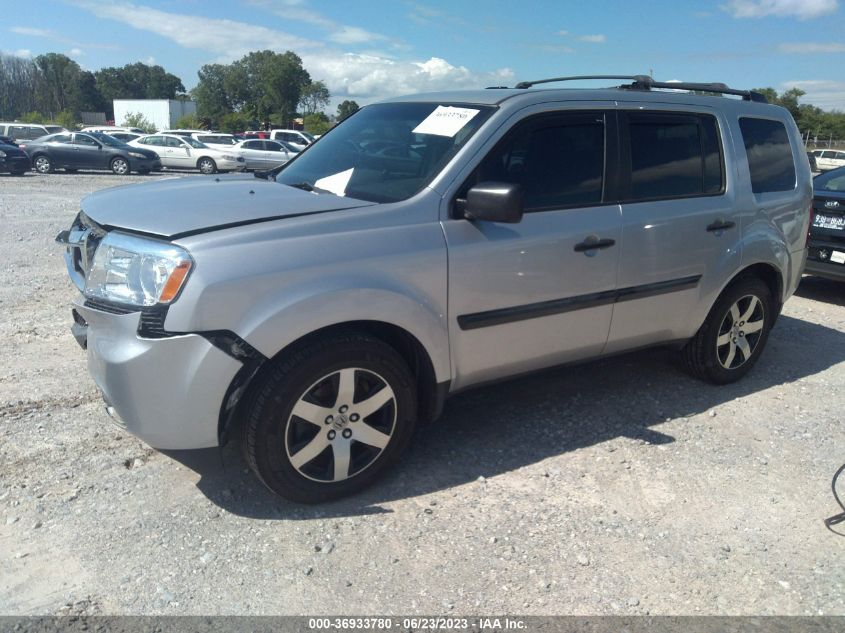 2013 HONDA PILOT LX - 5FNYF4H26DB043330