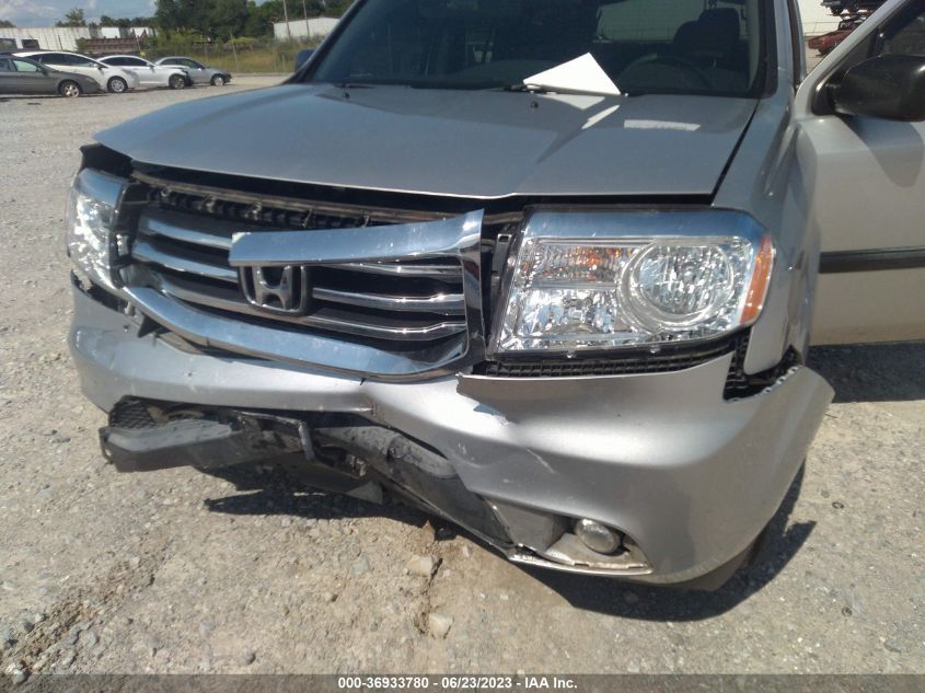 2013 HONDA PILOT LX - 5FNYF4H26DB043330