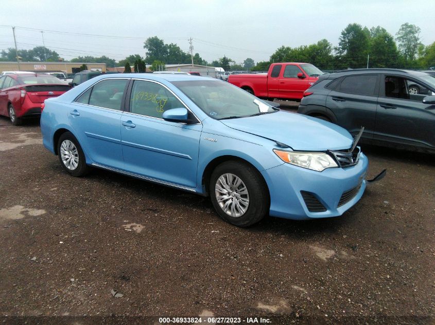 2013 TOYOTA CAMRY HYBRID LE/XLE - 4T1BD1FK1DU087994