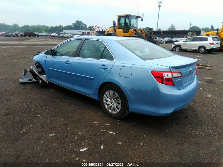 2013 TOYOTA CAMRY HYBRID LE/XLE - 4T1BD1FK1DU087994
