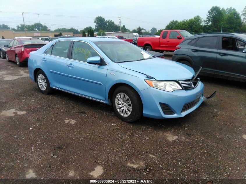 2013 TOYOTA CAMRY HYBRID LE/XLE - 4T1BD1FK1DU087994