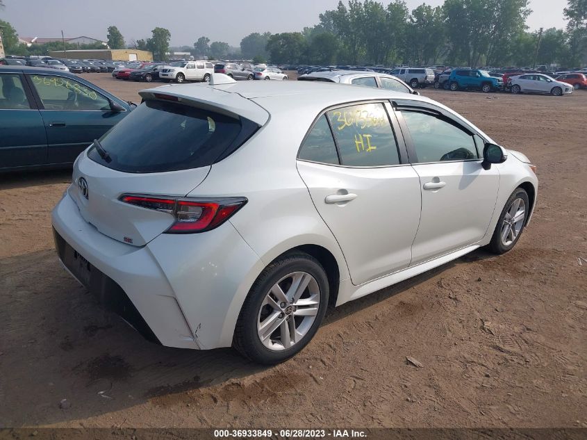2019 TOYOTA COROLLA HATCHBACK SE/XSE JTNK4RBE7K3026666