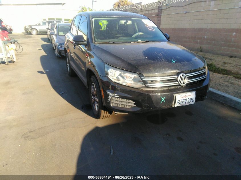 2013 VOLKSWAGEN TIGUAN S - WVGAV3AX6DW566276