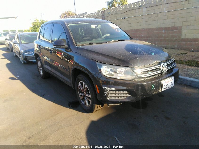 2013 VOLKSWAGEN TIGUAN S - WVGAV3AX6DW566276