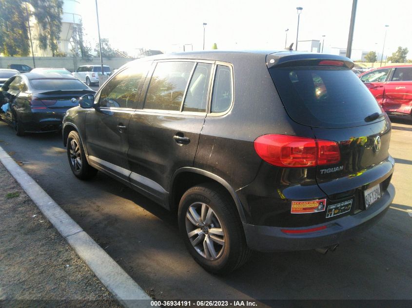 2013 VOLKSWAGEN TIGUAN S - WVGAV3AX6DW566276