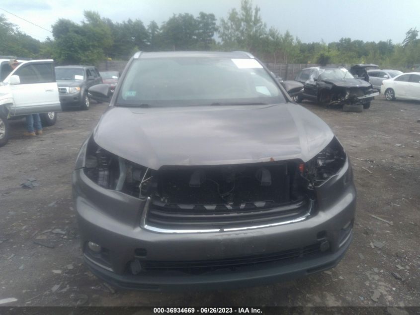 2015 TOYOTA HIGHLANDER XLE - 5TDJKRFHXFS160795