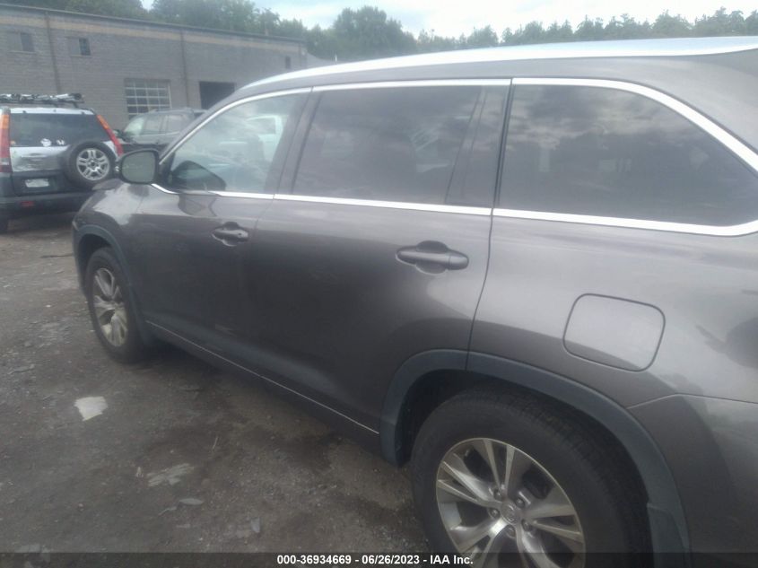 2015 TOYOTA HIGHLANDER XLE - 5TDJKRFHXFS160795