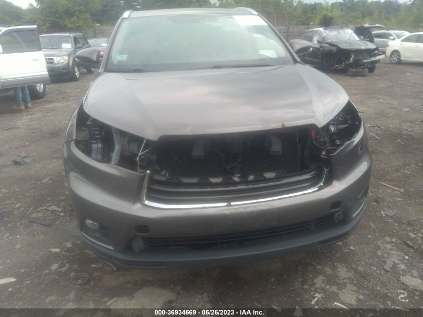 2015 TOYOTA HIGHLANDER XLE - 5TDJKRFHXFS160795