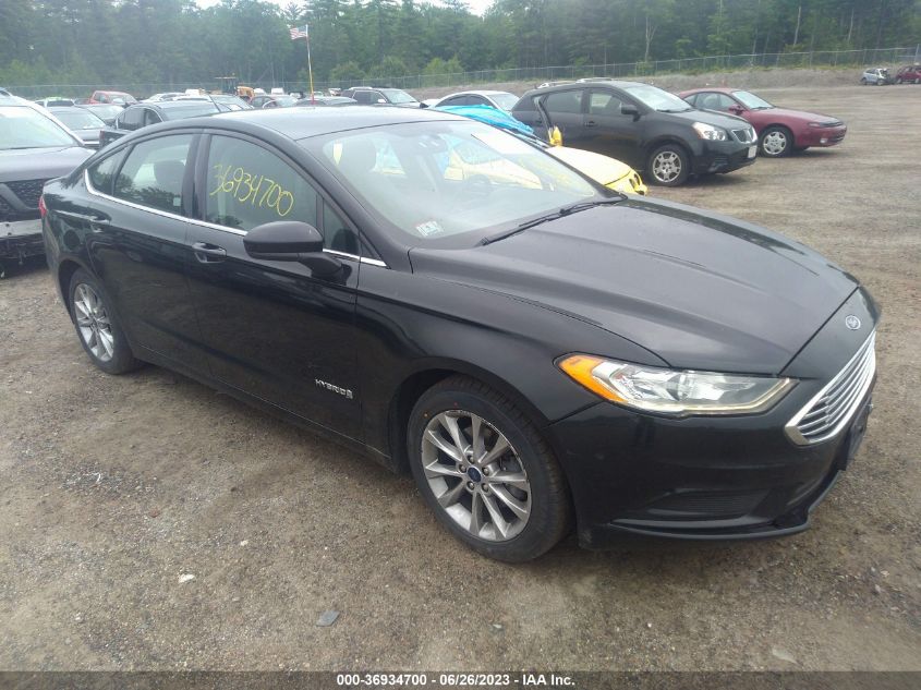 2017 FORD FUSION SE HYBRID - 3FA6P0LU7HR318218