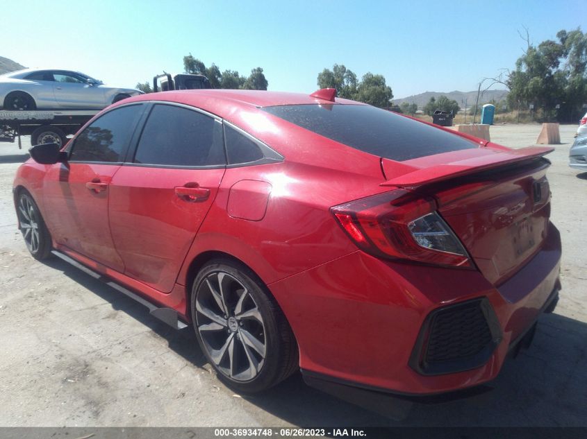 2018 HONDA CIVIC SI SEDAN 2HGFC1E59JH708001