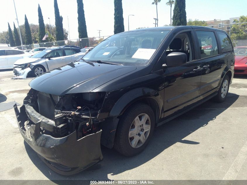 2013 DODGE GRAND CARAVAN AMERICAN VALUE PKG - 2C4RDGBG6DR642751