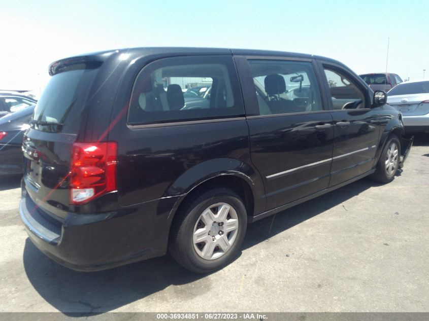 2013 DODGE GRAND CARAVAN AMERICAN VALUE PKG - 2C4RDGBG6DR642751