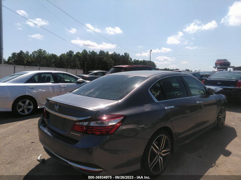 2017 HONDA ACCORD SEDAN SPORT - 1HGCR2F54HA260331