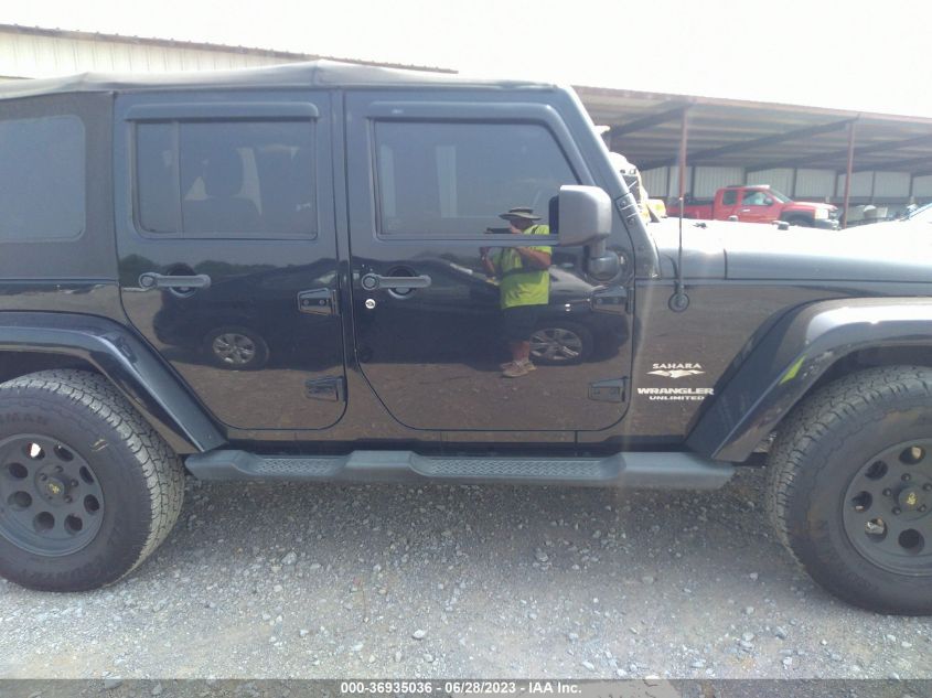 2014 JEEP WRANGLER UNLIMITED SAHARA - 1C4BJWEG1EL110656