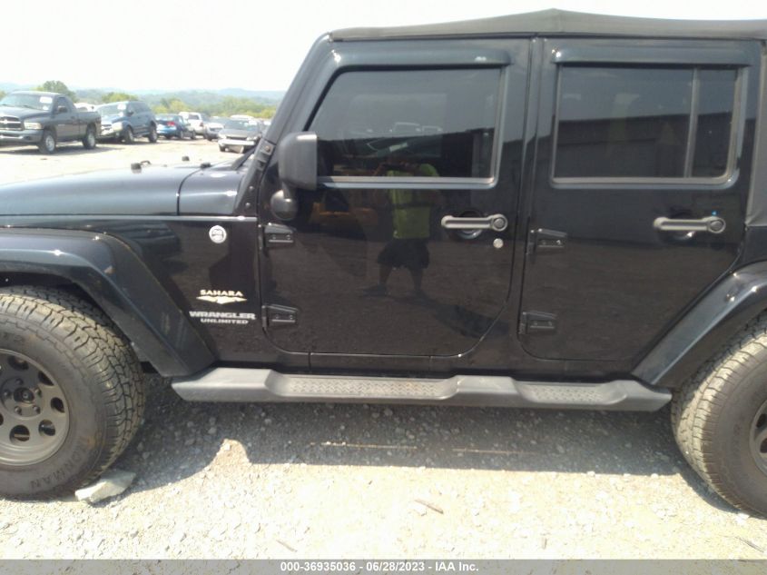 2014 JEEP WRANGLER UNLIMITED SAHARA - 1C4BJWEG1EL110656
