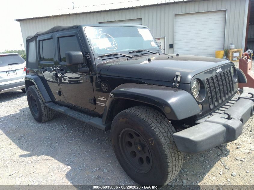 2014 JEEP WRANGLER UNLIMITED SAHARA - 1C4BJWEG1EL110656