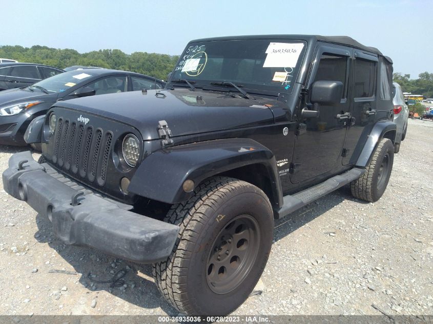 2014 JEEP WRANGLER UNLIMITED SAHARA - 1C4BJWEG1EL110656