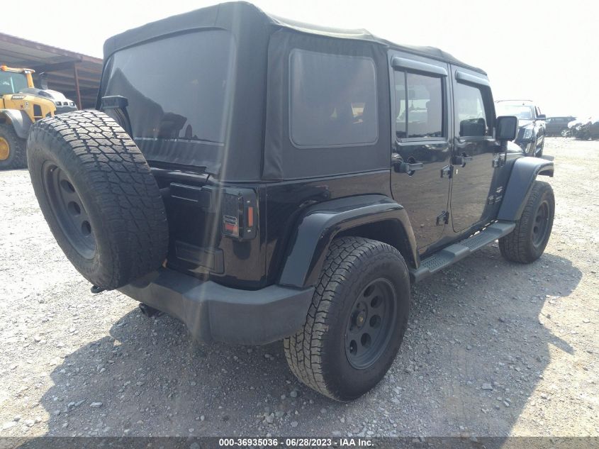 2014 JEEP WRANGLER UNLIMITED SAHARA - 1C4BJWEG1EL110656