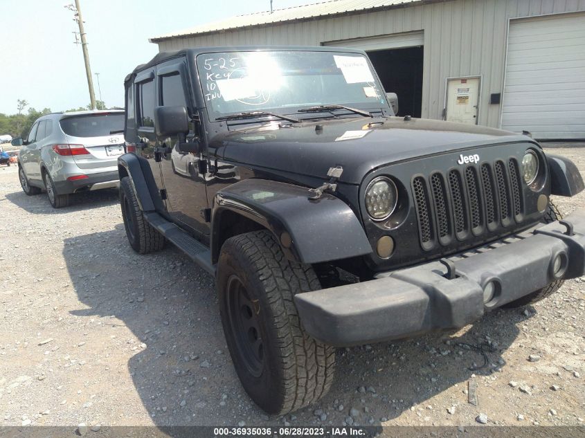 2014 JEEP WRANGLER UNLIMITED SAHARA - 1C4BJWEG1EL110656